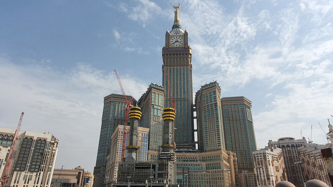 Minarets Grand Mosque Mecca