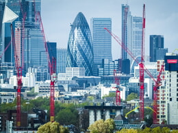 Five WOLFF cranes are involved in the "Canada Water" project in London