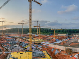 Diagnosis: Multiple challenges – 13 WOLFF cranes construct a new US hospital in Weilerbach