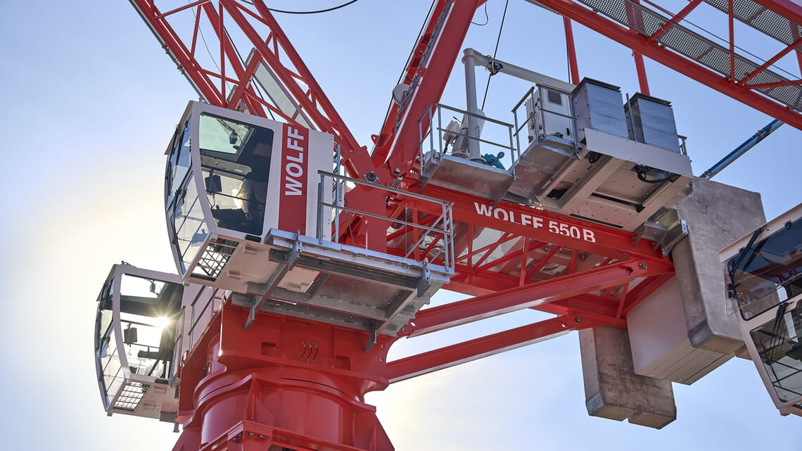 Wolffkran presents the new WOLFF 550 B 