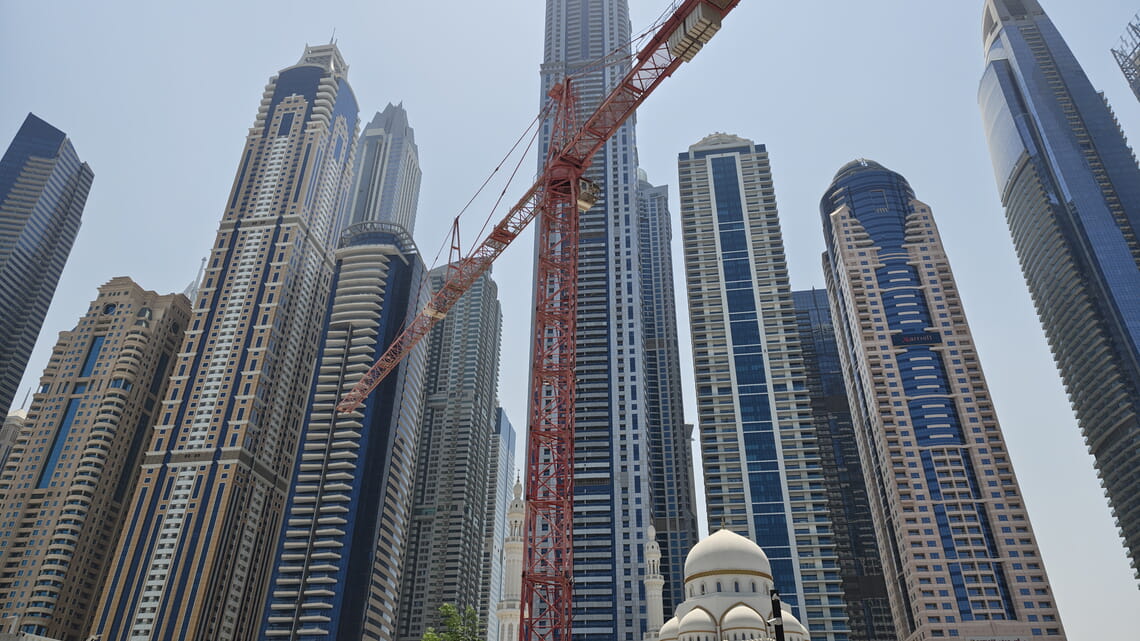 WOLFF 8060.25 Cross at the Dubai Harbour Parking Site project powered with 200kVA Generator