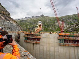 Wolffkran takes stock: 4.5 years of crane operation at the Grimsel Pass successfully completed