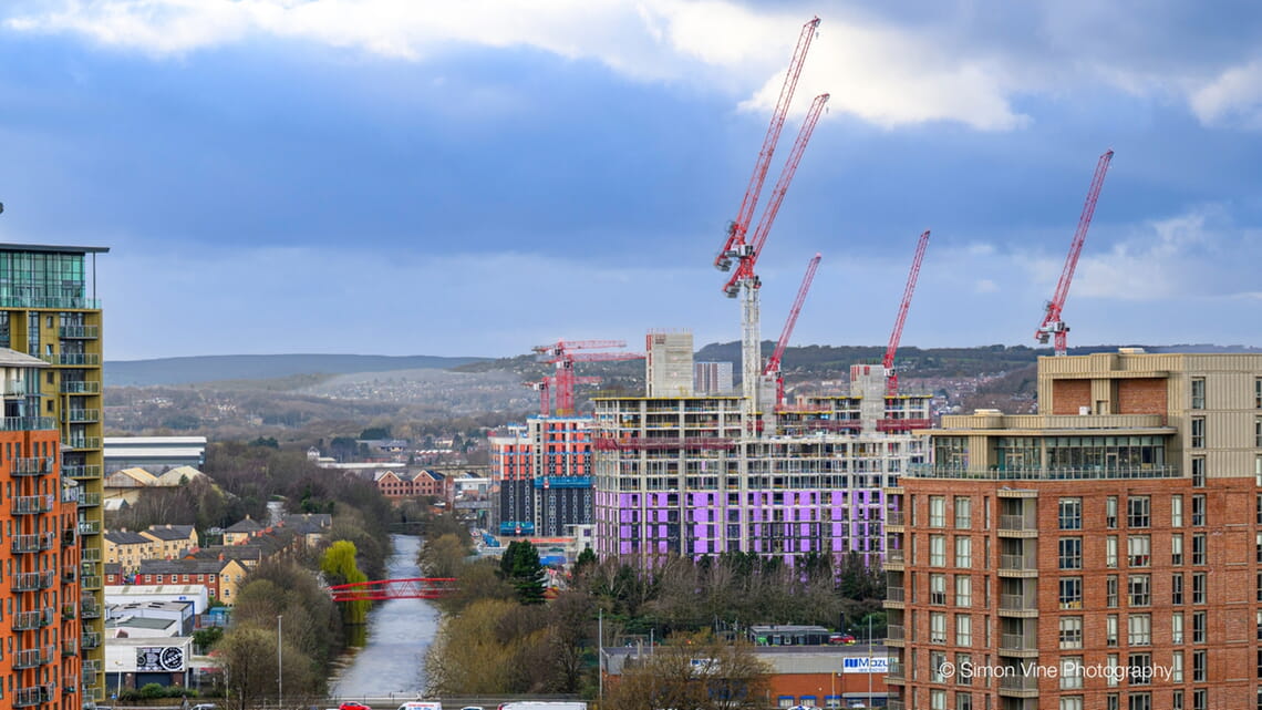 Kirkstall Road in Leeds, UK
