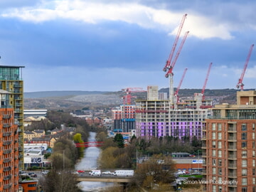 Three projects, one skyline: WOLFF cranes drive major regeneration on Kirkstall Road in Leeds, UK