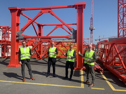 Distinguished visitors at the WOLFFKRAN Plant in Brandenburg