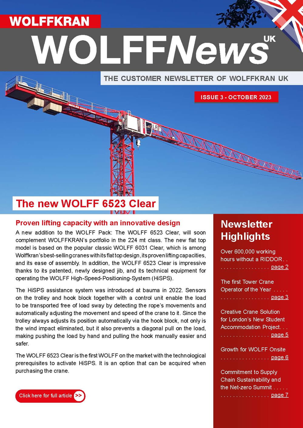 OCTOBER NEWSLETTER